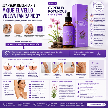 Aceite De Cyperus Rotundus depilación